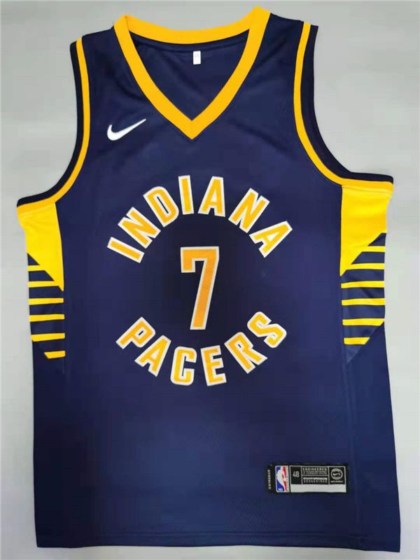 Men Indiana Pacers #7 Brogdon Blue 2021 Game Nike NBA Jerseys